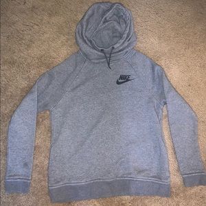 Grey Nike slouch neck hoodie, Sz S
